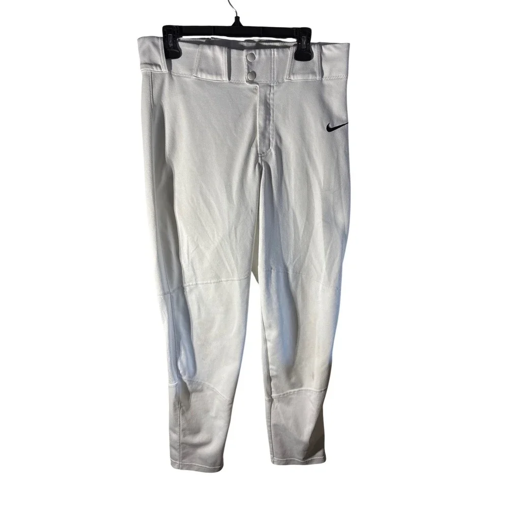 Nike men's /boys Baseball Pants White Athletic Performance team‎ game worn